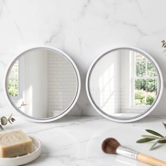 Wide Angle Blind Spot Mirror Round Convex HD Stick On Car Side Mirror (2 Pc Set)