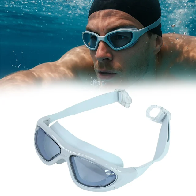 Wide Vision Swimming Goggles – UV Protection & Anti-Fog Lens