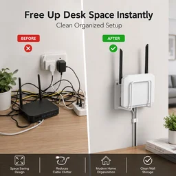 WiFi Router Wall Mount Bracket – Space-Saving & Easy to Install