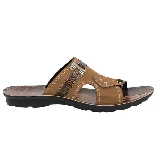 FitFusion Ethnic Slipper For Men Fashion Slip on Men's Flat Mo - IND-9