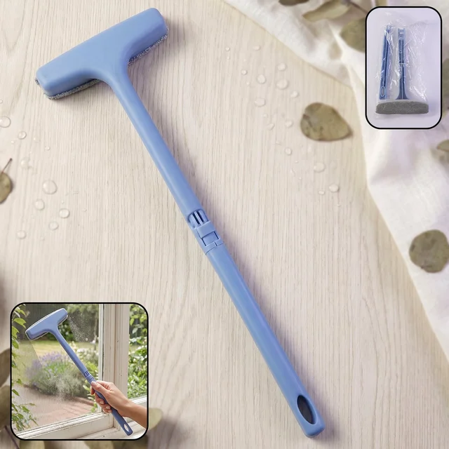 Window Mesh Cleaner – 3-in-1 Dusting Brush | Velvet Wipe (B-Grade)