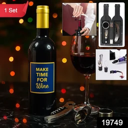 Wine Accessory Gift Set – 4-in-1 Stainless Steel Bar Tools