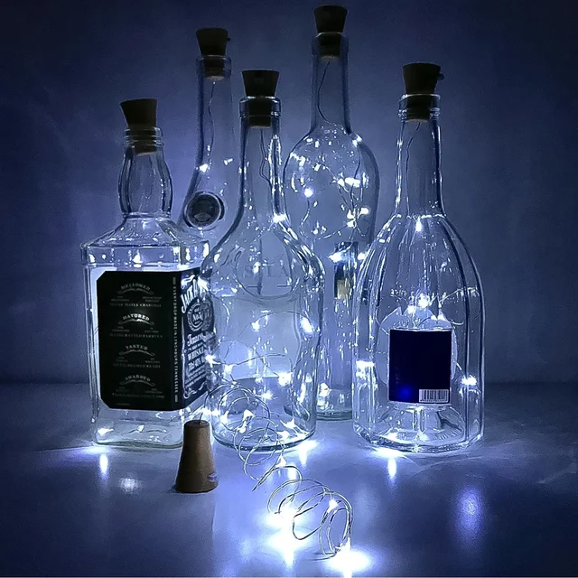 Wine Bottle Cork String Lights – 2M Multi LED Copper Wire | Own Hydrate