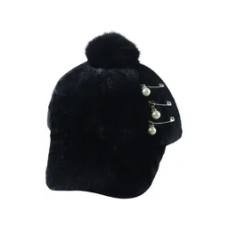 Winter Fur Cap for Women – Stylish & Cozy Warmth with Pom Pom