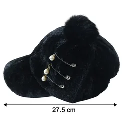 Winter Fur Cap for Women – Stylish & Cozy Warmth with Pom Pom