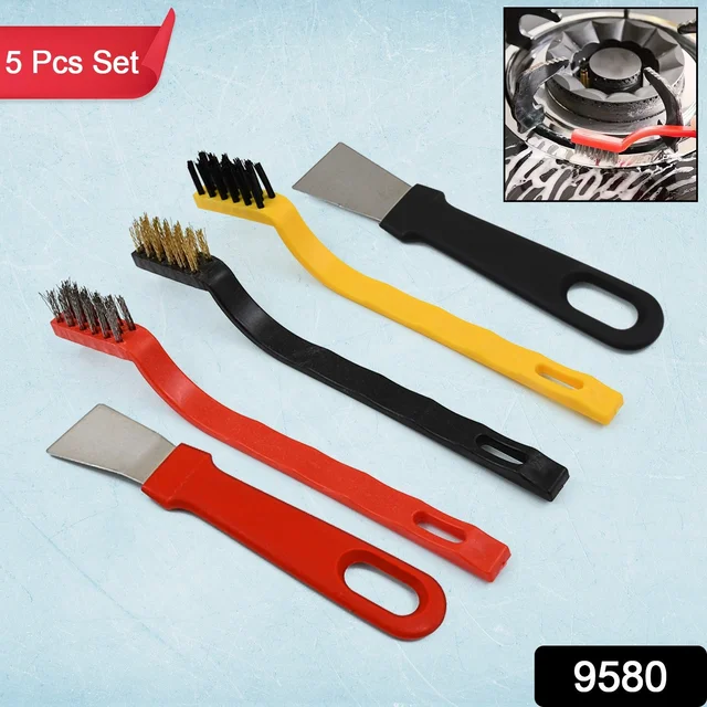 Wire Brush & Scraper Set – 5 Pcs for Rust & Paint | SparkleTidy