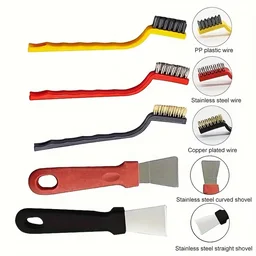 Wire Brush & Scraper Set – 5 Pcs for Rust & Paint | SparkleTidy