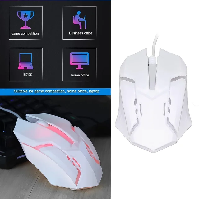Wired Gaming Mouse – Ergonomic RGB Lighting for Gamers | Indo Glow