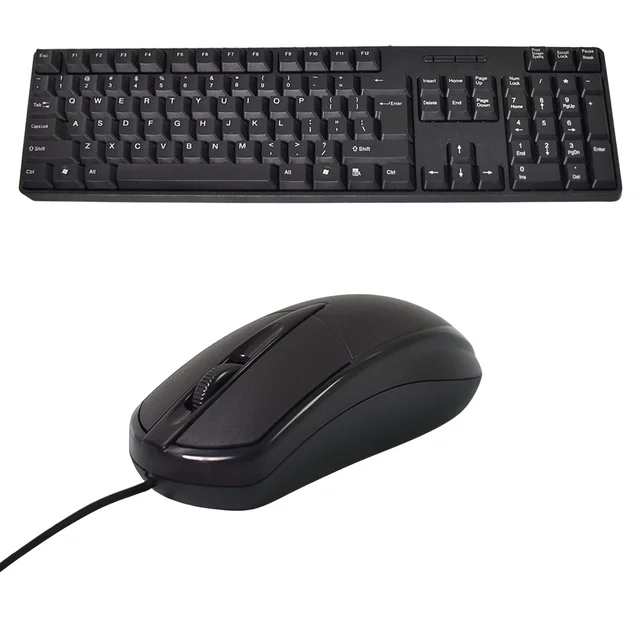 Wired Keyboard Mouse Combo – Ergonomic USB Set | Wiregenix