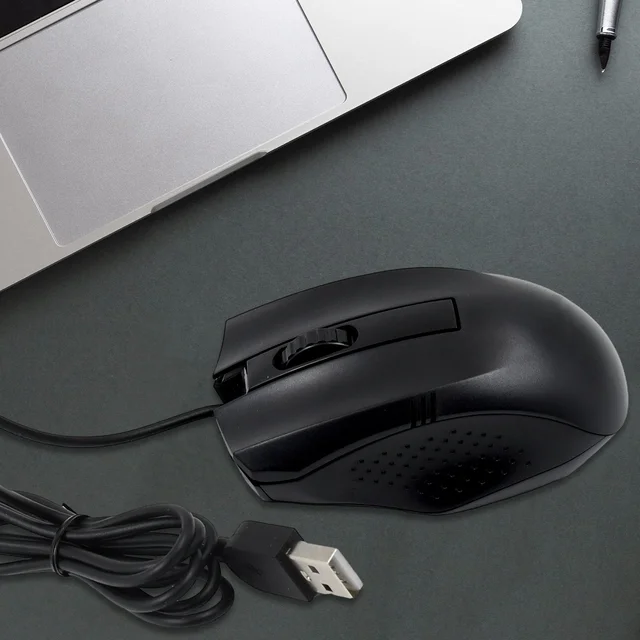 Wired Optical Mouse – Reliable USB for Laptops & PCs | Compshop
