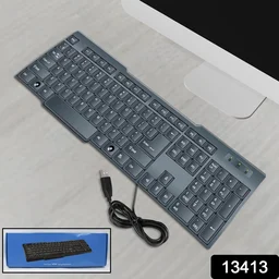 Wired USB Keyboard – Ergonomic 104 Keys for Office & Home | Indo Glow