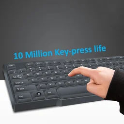 Wired USB Keyboard – Ergonomic 104 Keys for Office & Home | Indo Glow