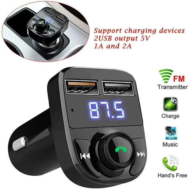 Wireless Car Charger – Dual USB Fast Charging & Handsfree Use