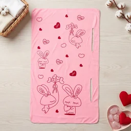 Women Wearable Bath Towel Cute Print Soft Quick Dry Bathroom Wrap (1 Pc)