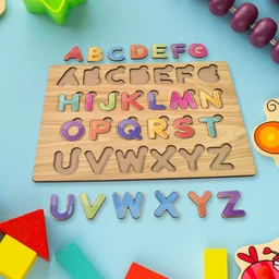 Wooden ABC Puzzle – Shapes Learning Board for Toddlers | Little Learners