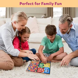 Wooden Board Game Set 3-in-1 – Durable Foldable Fun