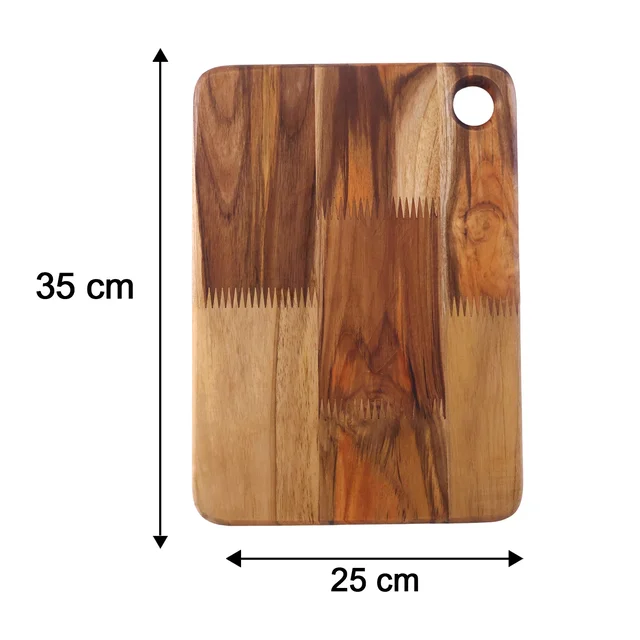 Wooden Chopping Board and Cutting Board for Kitchen 10 x 14 Inch (1...