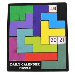 Wooden Daily Calendar Puzzle – Mind Challenge Game | Inventive Play