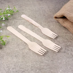 Wooden Fork 160mm – Eco-Friendly Disposable Birchwood Cutlery