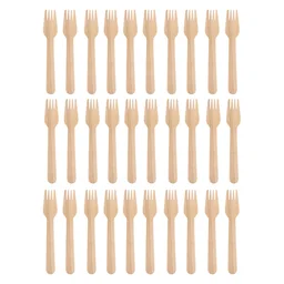 Wooden Fork 160mm – Eco-Friendly Disposable Birchwood Cutlery
