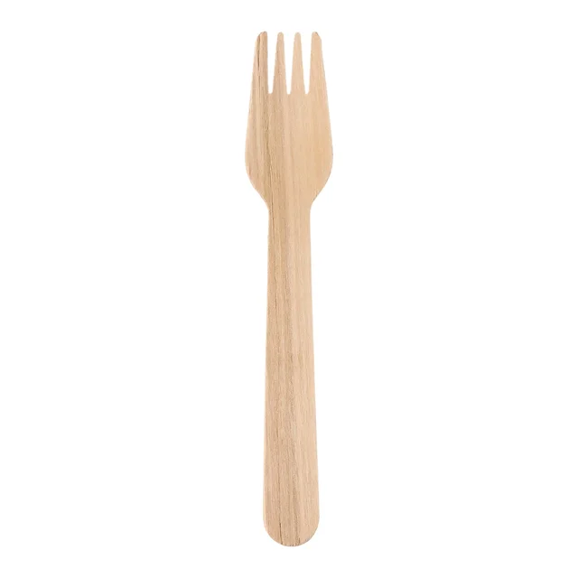 Wooden Fork 160mm – Eco-Friendly Disposable Birchwood Cutlery