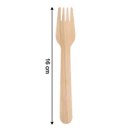 Wooden Fork 160mm – Eco-Friendly Disposable Birchwood Cutlery