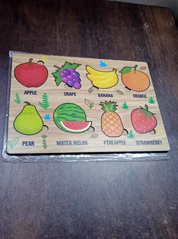Wooden Fruit Puzzle – Toddler Learning Board | Inventive Play