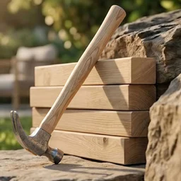 Wooden Handle Claw Hammer – Durable Steel Head for Carpentry