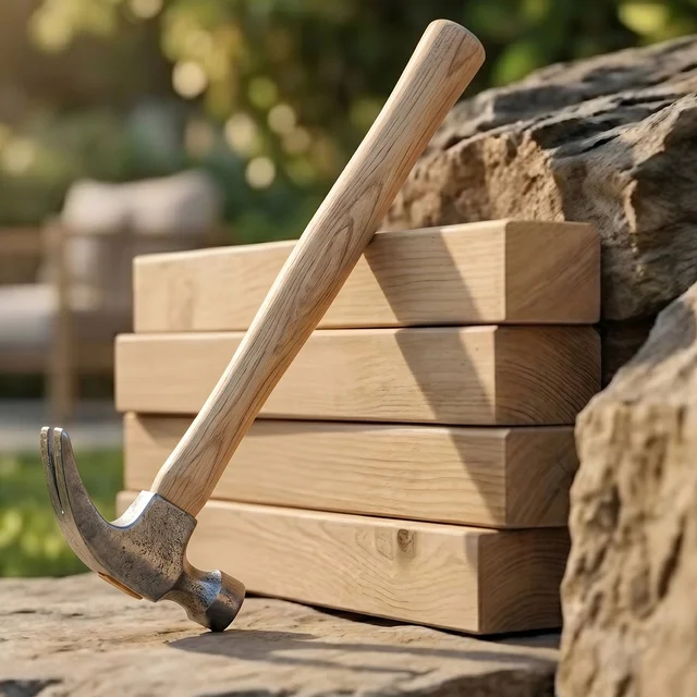 Wooden Handle Claw Hammer – Durable Steel Head for Carpentry