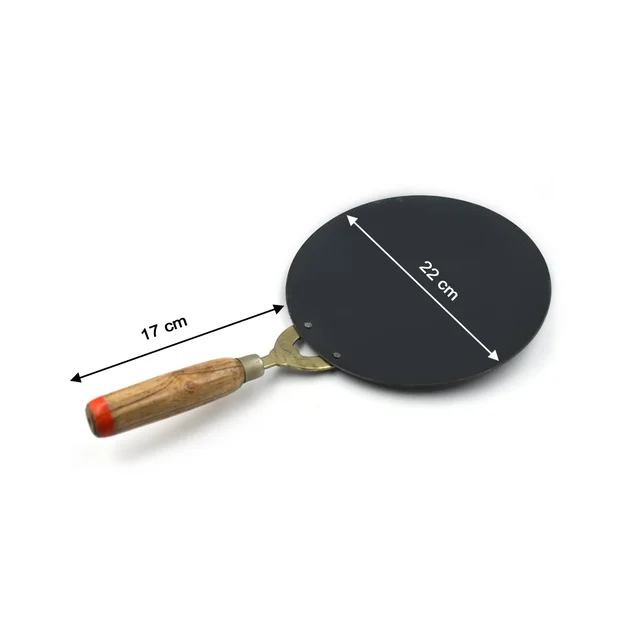 Wooden Handle Roti Tawa – Nonstick Iron Pan | Storenzo