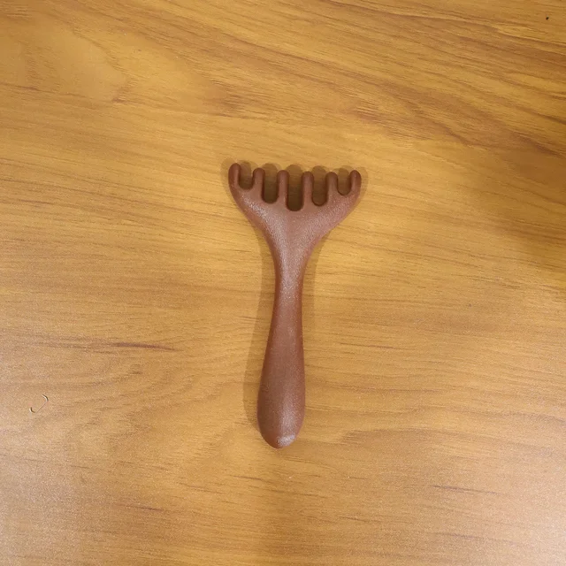 Wooden Head & Neck Scalp Massager – Handheld Stress Relief Tool