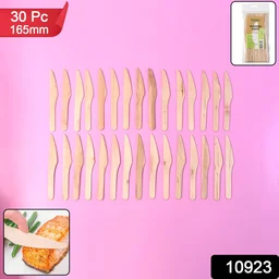 Wooden Knife – 165mm Smooth, Eco-Friendly Cutlery 30 Pcs Pack
