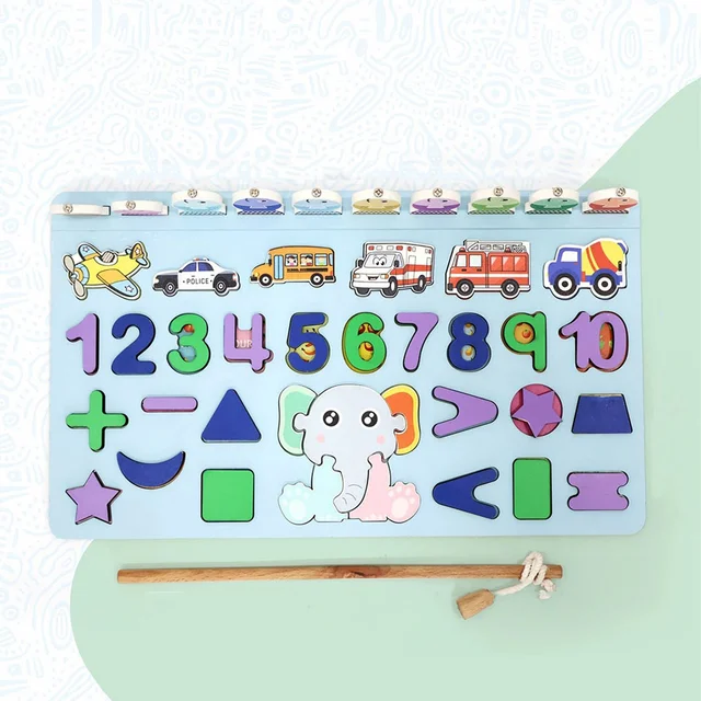Wooden Number Puzzle – Magnetic Learning Board | Aditi