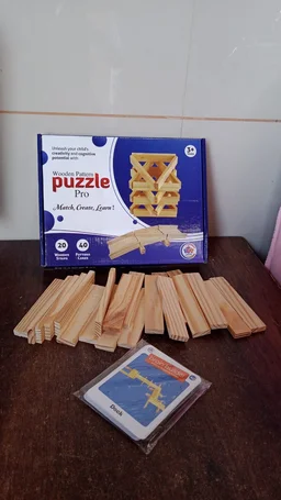 Wooden Pattern Puzzle – Brain Game for Kids & Adults | Puzzle Vista