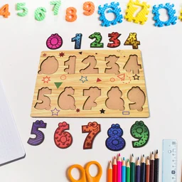 Wooden Peg Puzzle Board for Kids – Easy-Grip Educational Toy