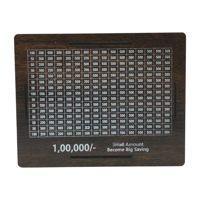 Wooden Piggy Bank – Large Capacity Money Saving Box for All Ages