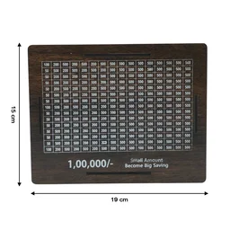 Wooden Piggy Bank – Large Capacity Money Saving Box for All Ages