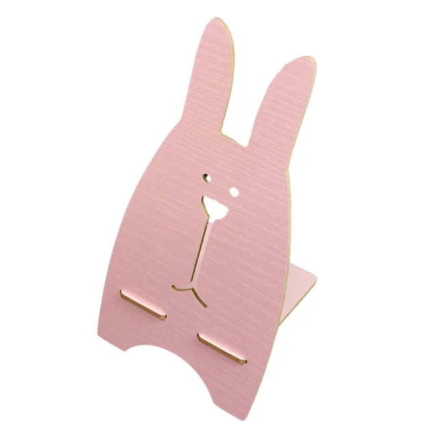 Wooden Rabbit Mobile Stand – Cute Desk Holder | PHOBIA