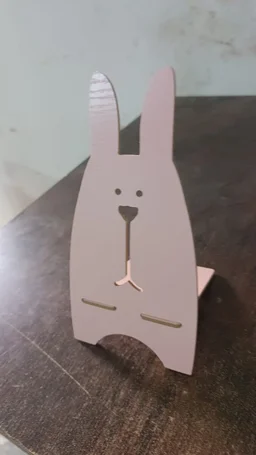 Wooden Rabbit Mobile Stand – Cute Desk Holder | PHOBIA