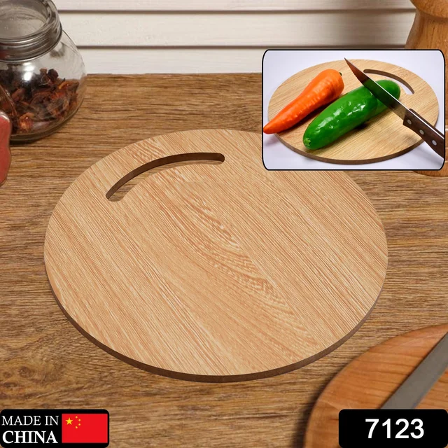Wooden Round Chopping Board – Durable Bamboo Kitchen Board | Quickslice