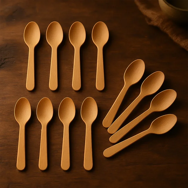 Wooden Tea Spoon 110mm – Eco-Friendly & Sturdy 30 Pcs Pack