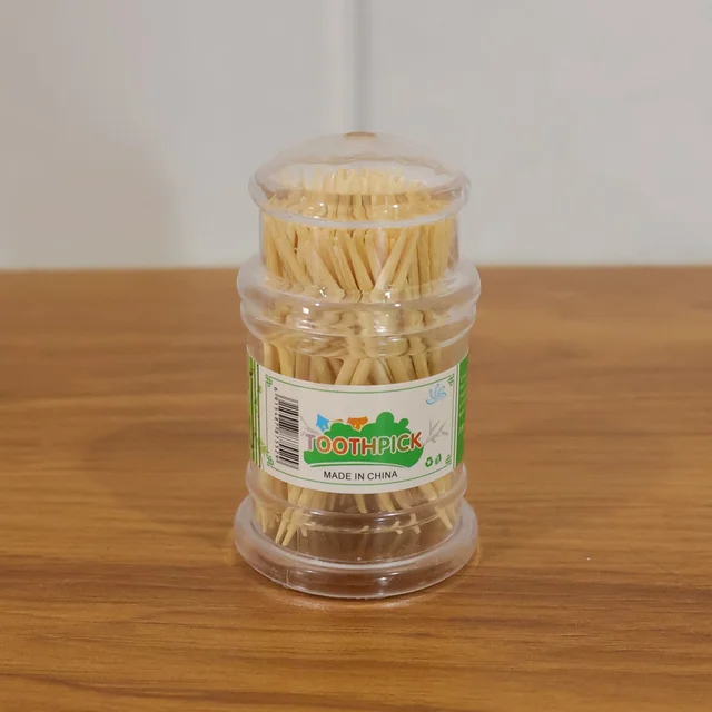 Wooden Toothpick Jar – Premium Hygienic Storage Pack