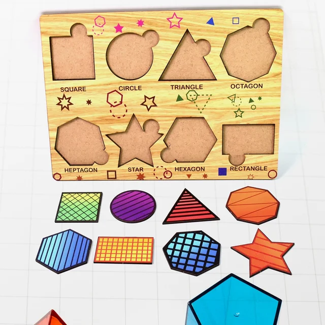 Wooden Triangle Puzzle – Educational Toy for Kids | Inventive Play