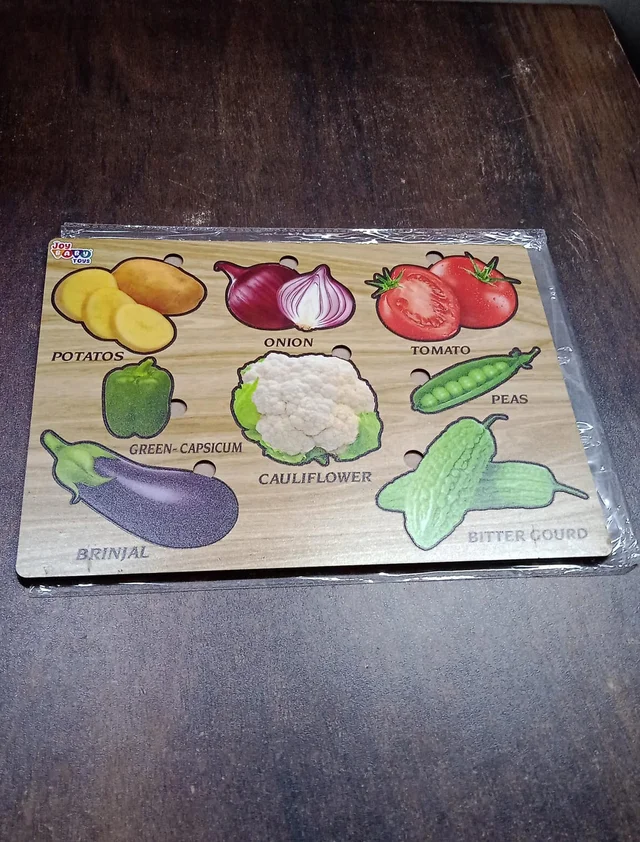 Wooden Vegetable Puzzle – Educational Toy for Toddlers | Inventive Play
