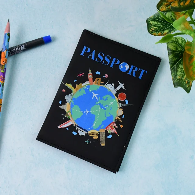 World Map Passport Holder – Stylish Durable Travel Cover