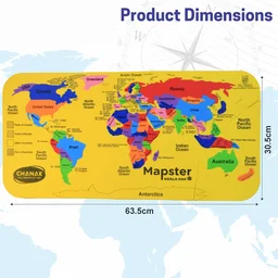 World Map Puzzle – Educational EVA Foam Toy for Kids 5+