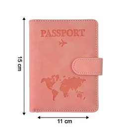 World Map Travel Passport Holder – Compact & Durable Organizer