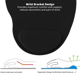 Wrist Support Mouse Pad – Ergonomic Comfort for PC Users | Compshop