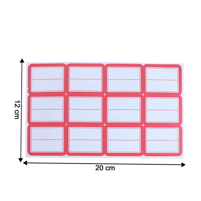 Writable Label Stickers – 5 Sheets for Home & Office Organization