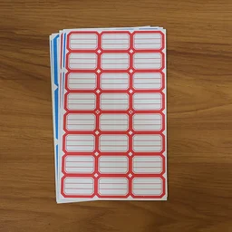 Writable Label Stickers – 5 Sheets for Home & Office Organization